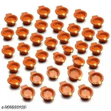 Water Sensor Diya for Home Decoration Floating Led Light Diya (Pack of 36)